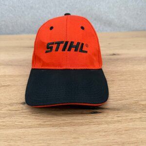 Stihl Outfitters Baseball Cap Hat OS Orange Black Adjustable Logo Workwear Tools